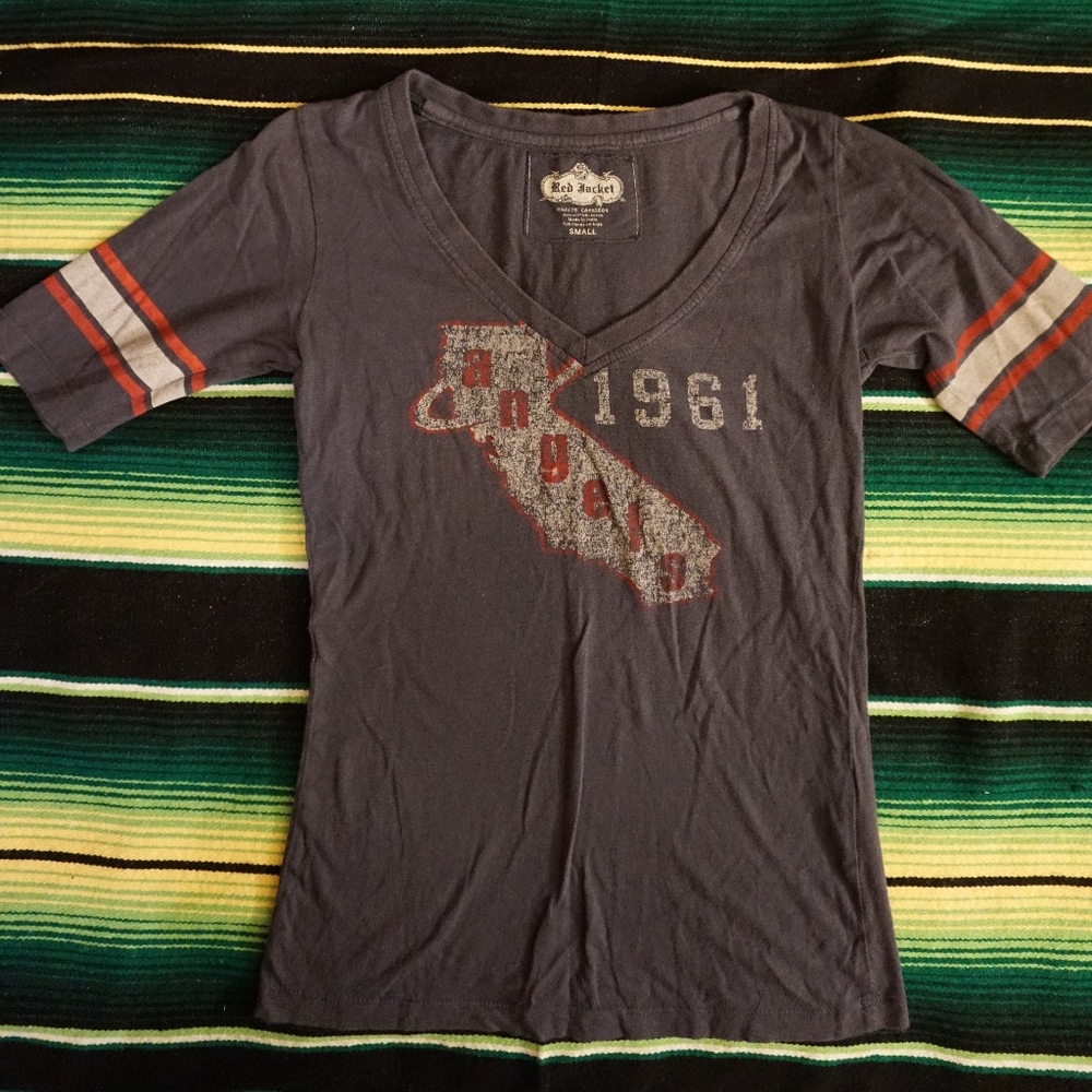 Woman's California Angels vintage Baseball Tee